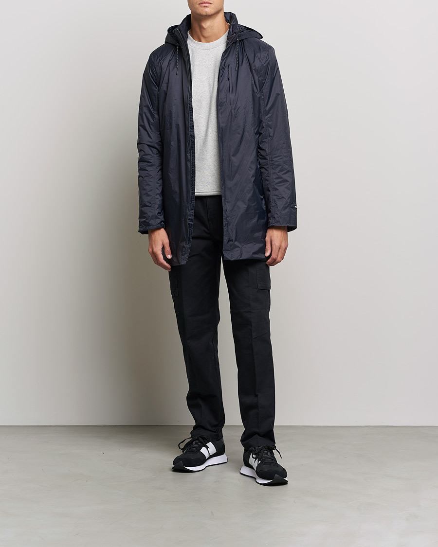 Herr | Jackor | RAINS | Padded Nylon Coat Navy