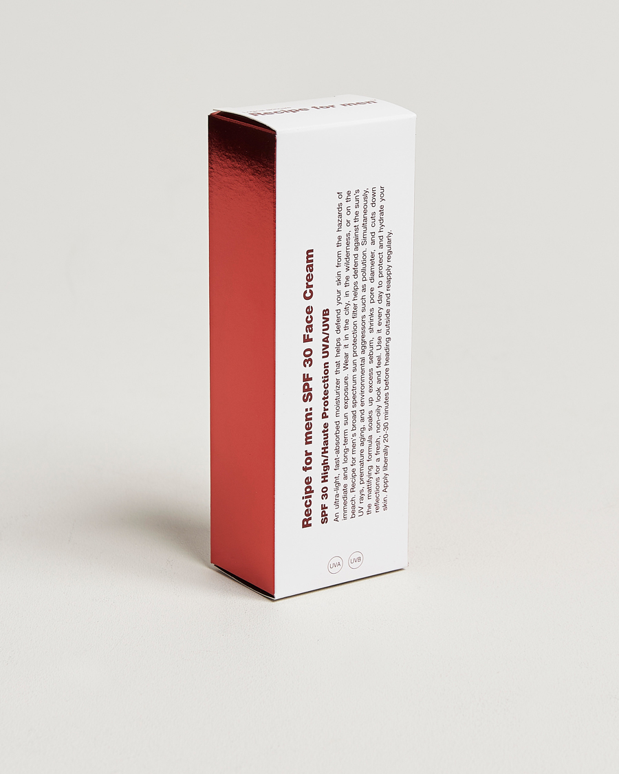 Herr | Hudvård | Recipe for men | SPF 30 Face Cream 75ml