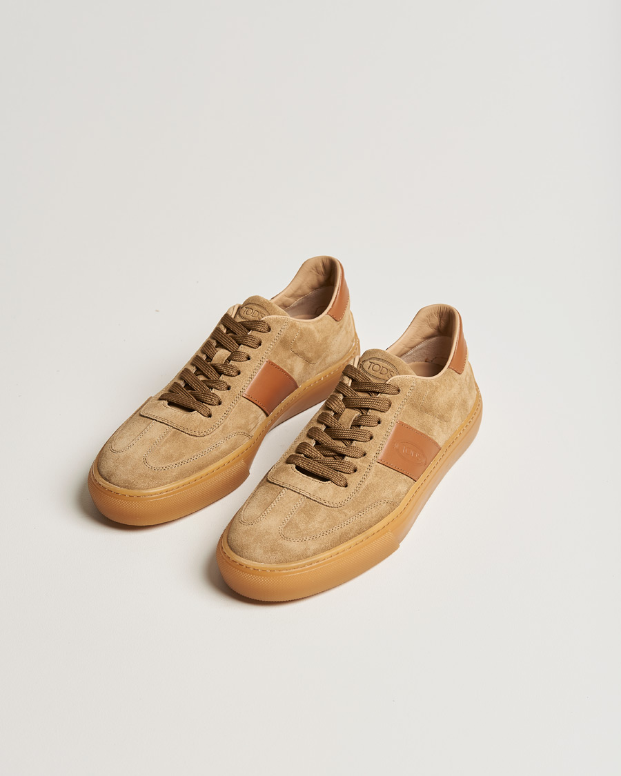 Herr | Tod's Cassetta Sneakers Camel Suede | Tod's | Cassetta Sneakers Camel Suede