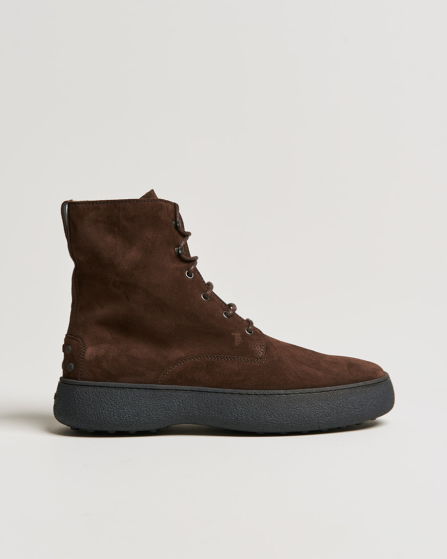 Herr | Tod's Gommino Winter Boots Dark Brown Suede | Tod's | Gommino Winter Boots Dark Brown Suede