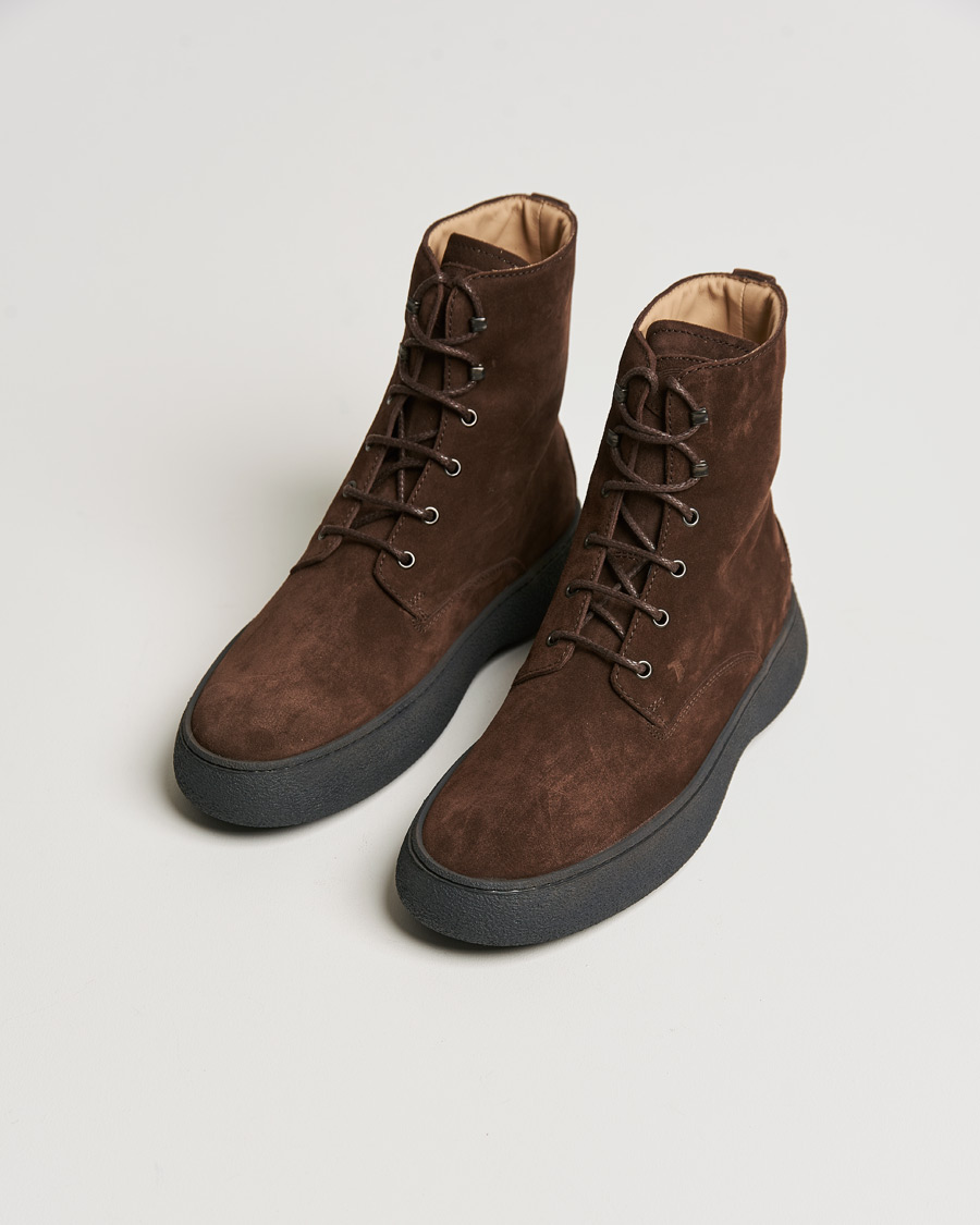 Herr | Tod's Gommino Winter Boots Dark Brown Suede | Tod's | Gommino Winter Boots Dark Brown Suede
