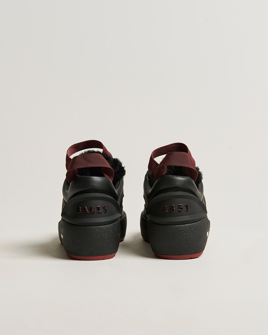 Herr | Bally Curtys Curling Sneaker Black/Heritage Red | Bally | Curtys Curling Sneaker Black/Heritage Red