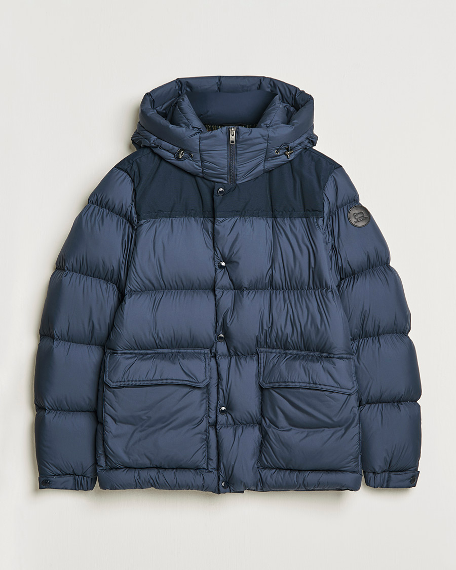Herr | Jackor | Woolrich | Microfiber Sierra Padded Jacket Melton Blue