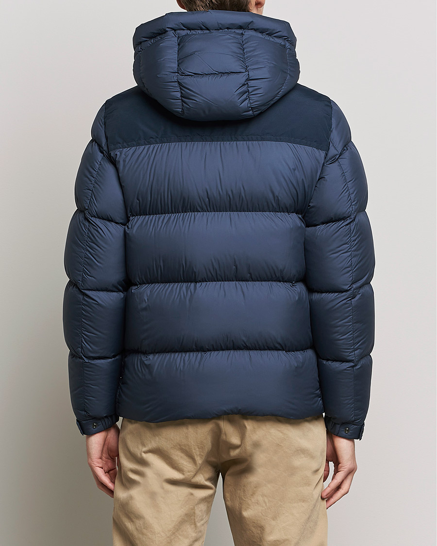 Herr | Jackor | Woolrich | Microfiber Sierra Padded Jacket Melton Blue