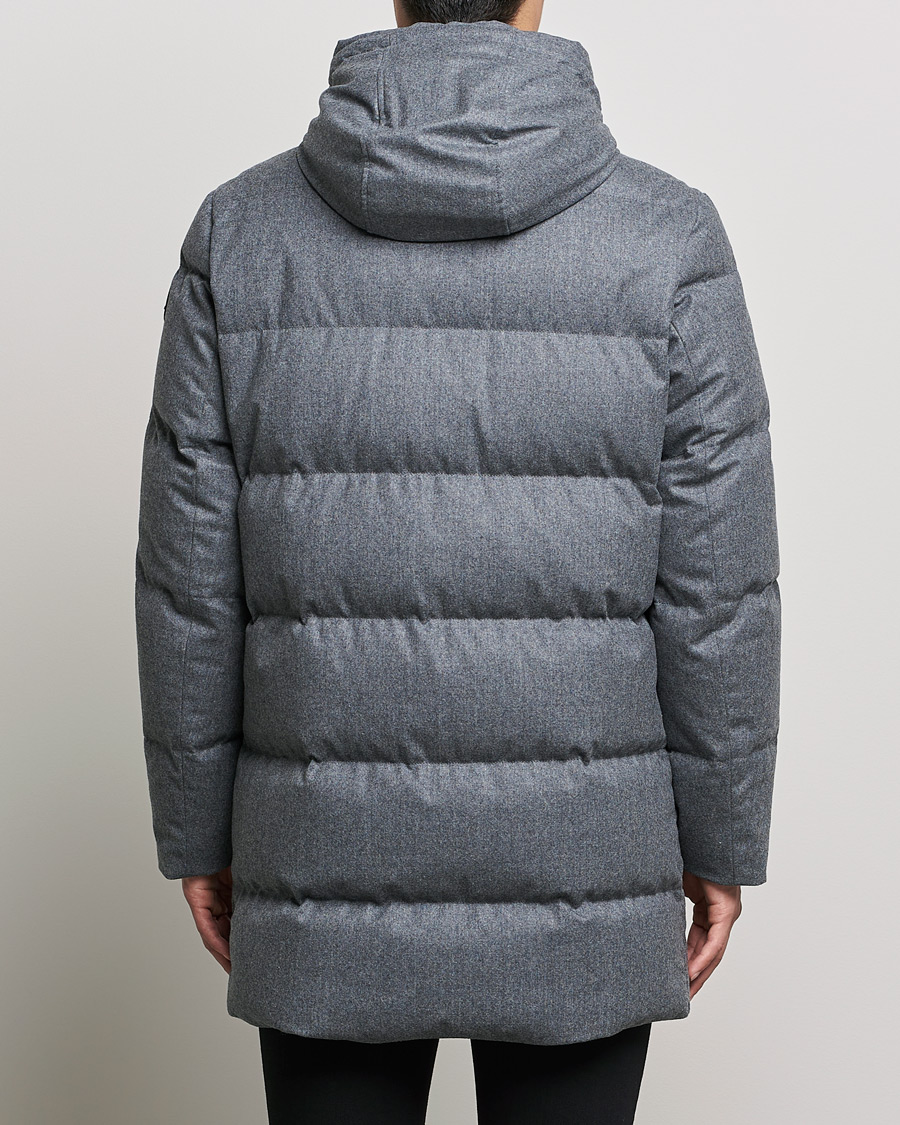 Herr | Jackor | Woolrich | Luxe Long Parka Medium Grey Melange