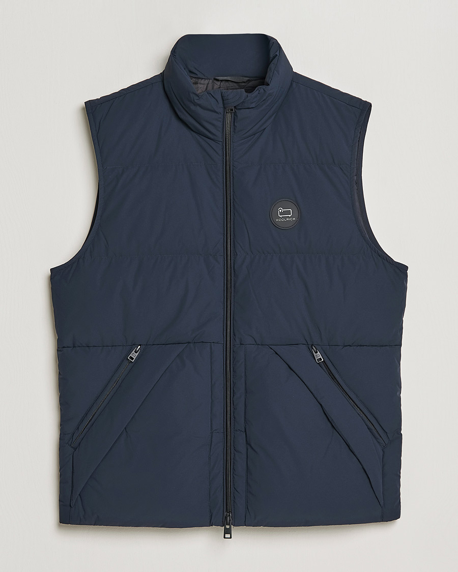 Herr | Jackor | Woolrich | Sierra Supreme Vest Melton Blue