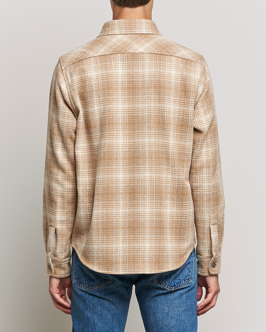 Herr | Skjortor | Woolrich | Alaskan Melton Wool Overshirt Camel Hunting
