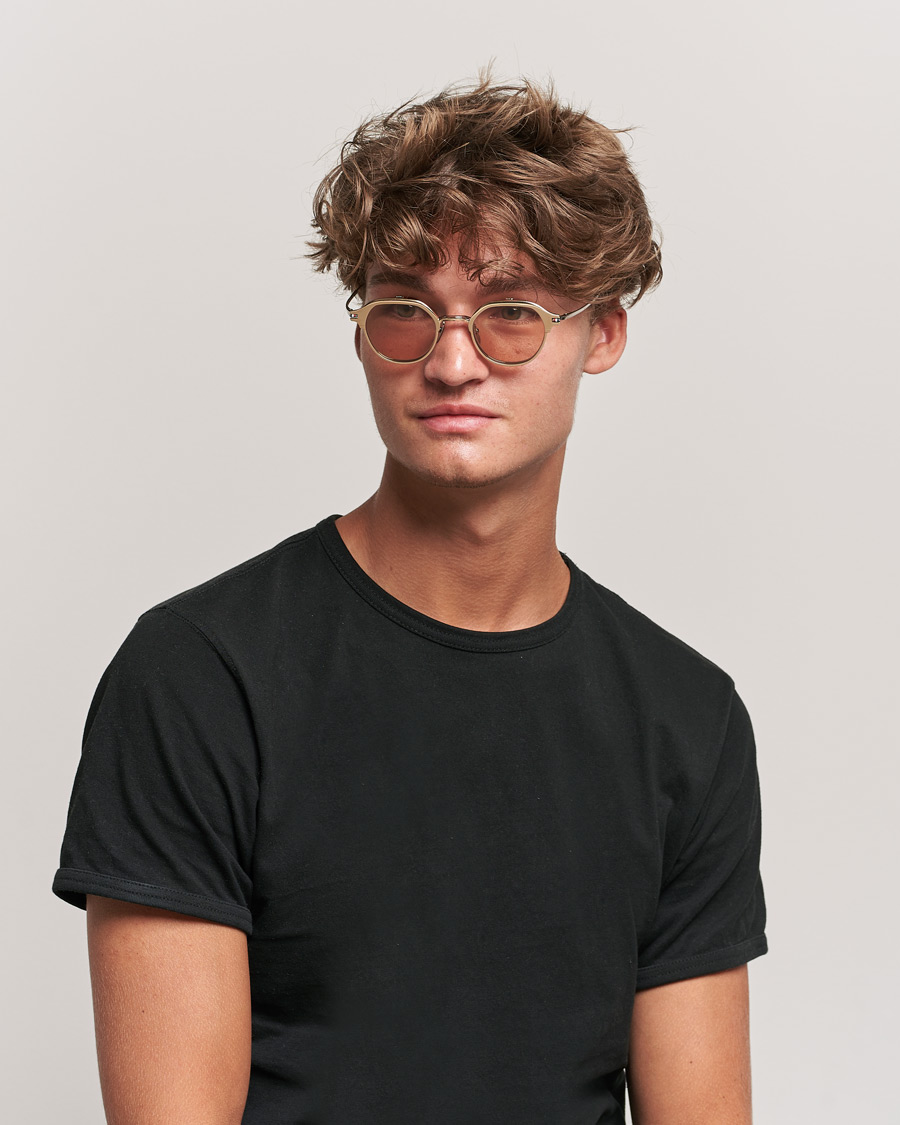 Herr | Thom Browne TB-S812 Flip-Up Sunglasses White Gold/Silver | Thom Browne | TB-S812 Flip-Up Sunglasses White Gold/Silver