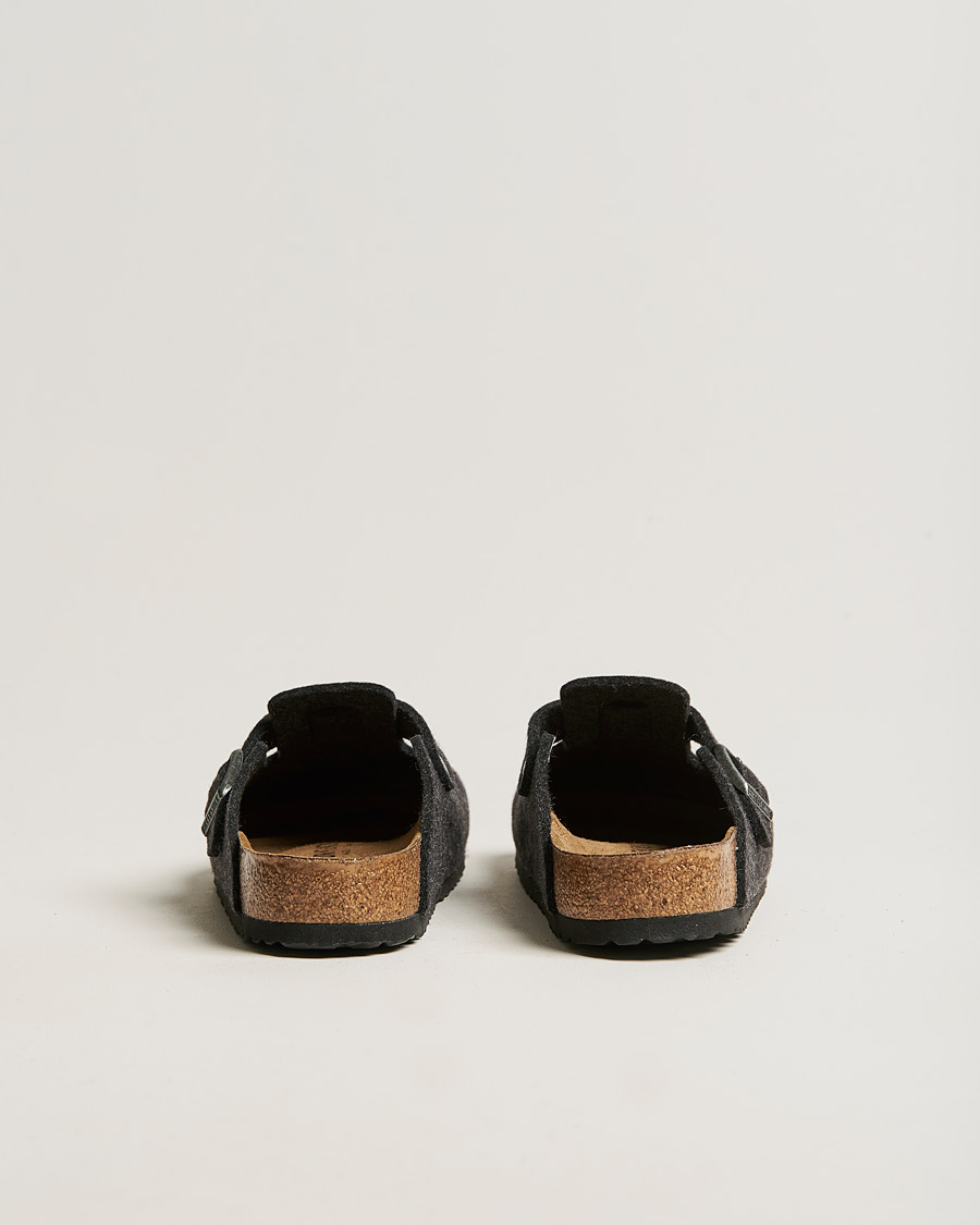 Herr | Sandaler & Tofflor | BIRKENSTOCK | Boston Classic Footbed Wool Felt Antracite