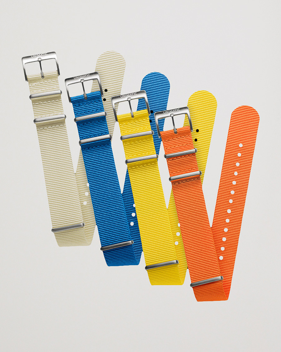 Herr | Klockarmband | UNIMATIC | Bold Nato Steel 22mm Strap Set Multi