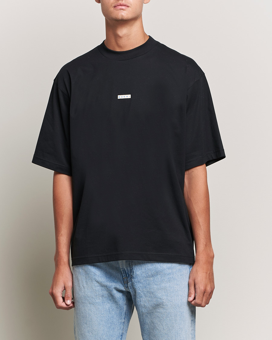 Herr | T-Shirts | Marni | Logo Applied T-Shirt Black