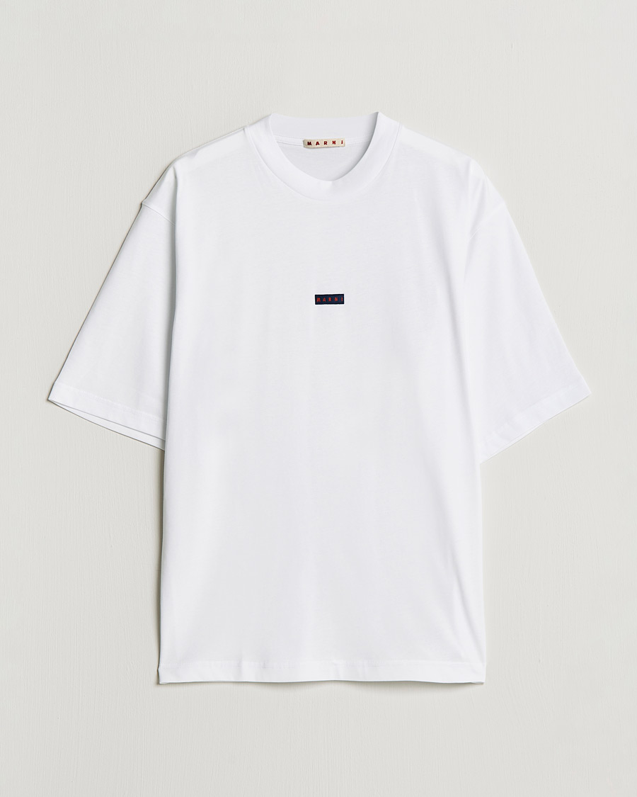Herr | T-Shirts | Marni | Logo Applied T-Shirt White