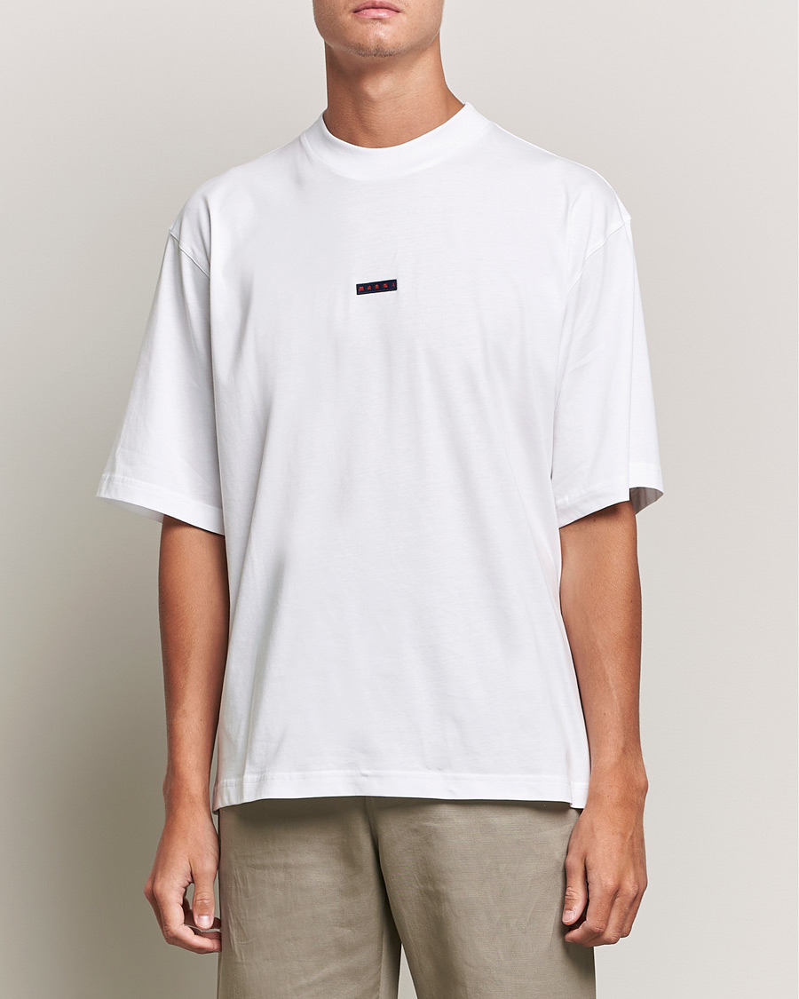 Herr | T-Shirts | Marni | Logo Applied T-Shirt White