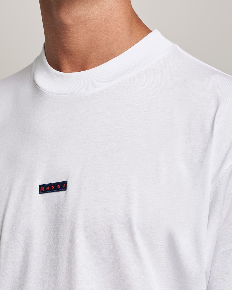 Herr | T-Shirts | Marni | Logo Applied T-Shirt White