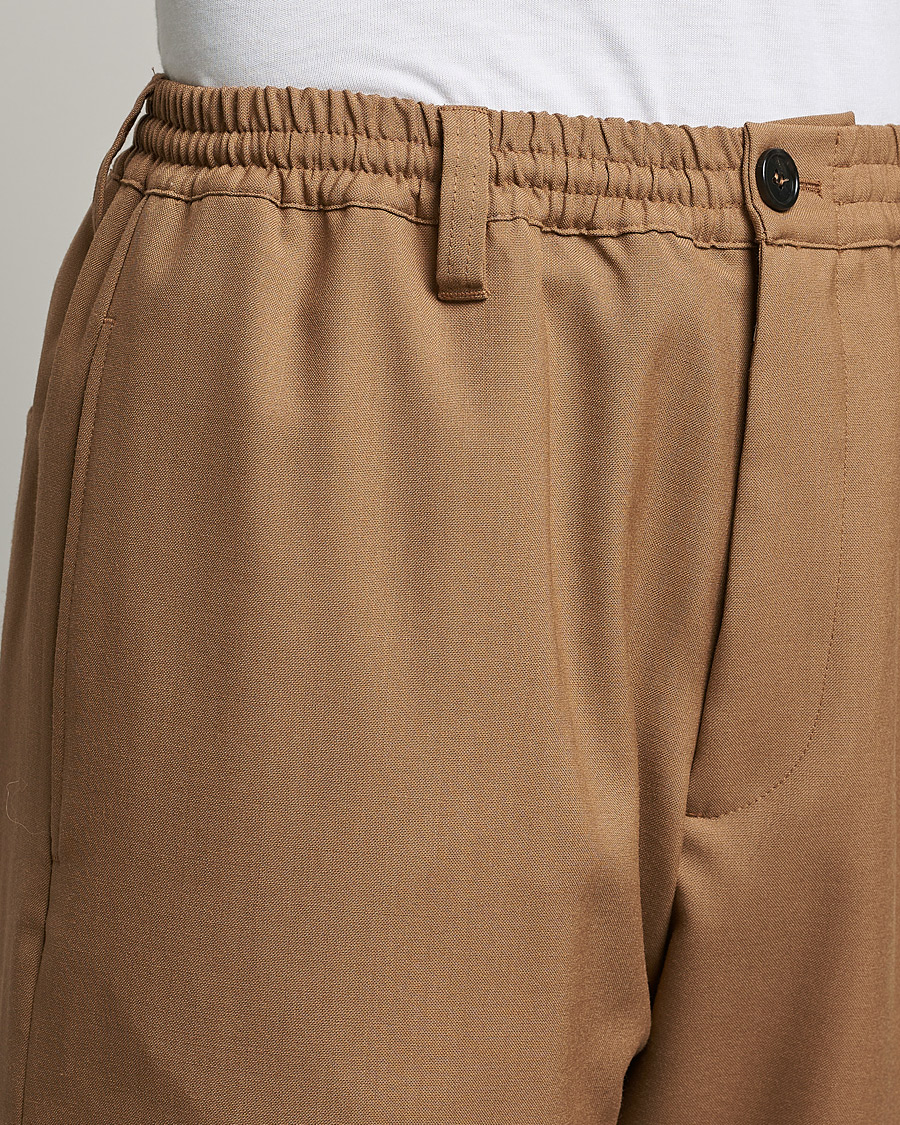 Herr | Byxor | Marni | Tropical Wool Trousers Beige