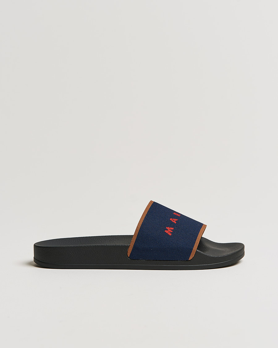 careofcarl.se | Knit Slides Navy