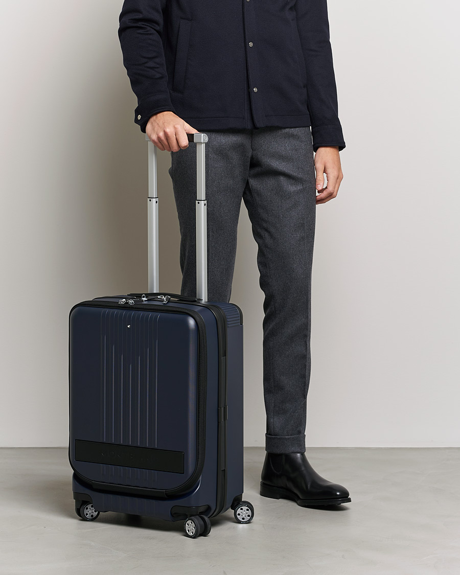 Herre | Til manden som har alt | Montblanc | Trolley Cabin w. Pocket 4 Wheels Blue