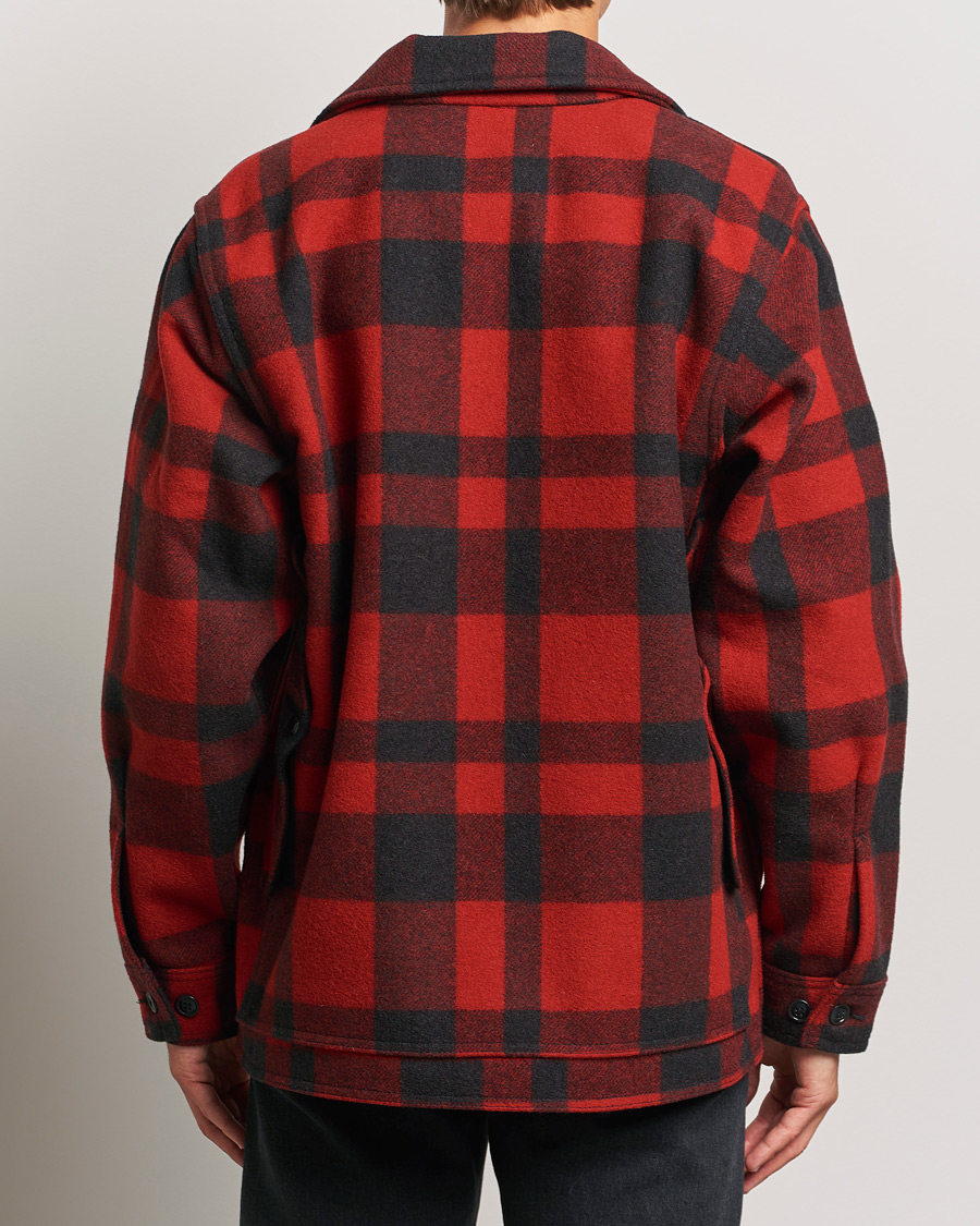 Herr | Jackor | Filson | Mackinaw Wool Cruiser Red/Black Plaid