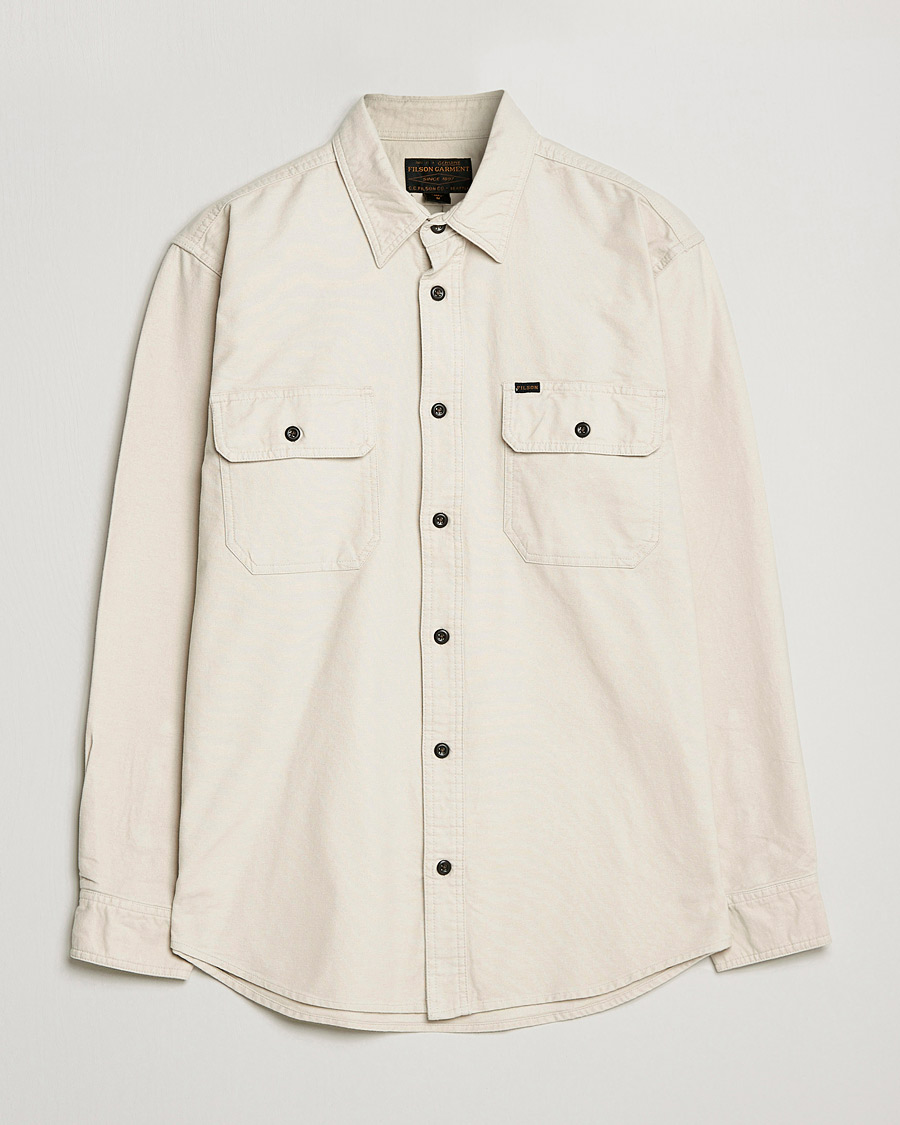 Herr | Skjortor | Filson | Field Flannel Shirt Natural