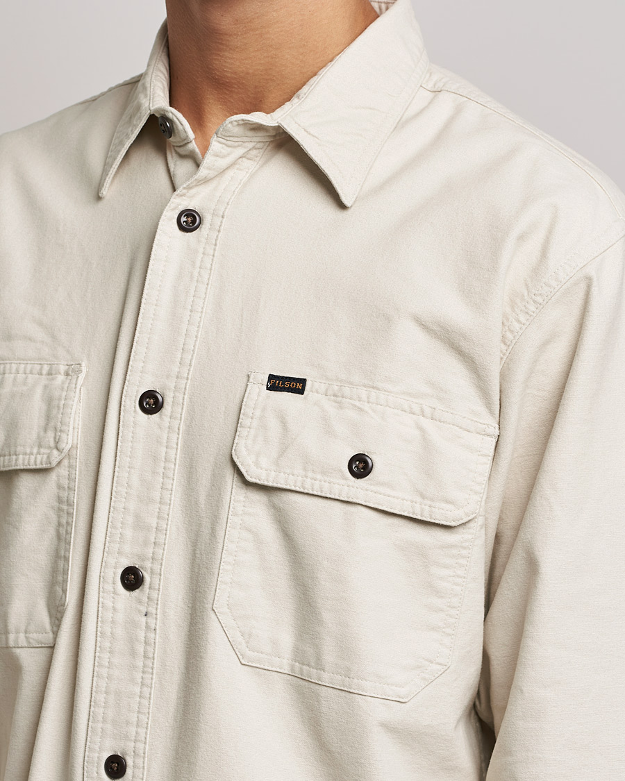 Herr | Skjortor | Filson | Field Flannel Shirt Natural