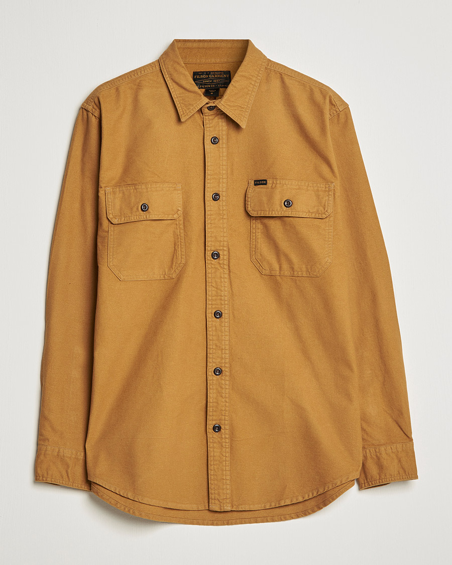 Herr | Skjortor | Filson | Field Flannel Shirt Nubuck Tan