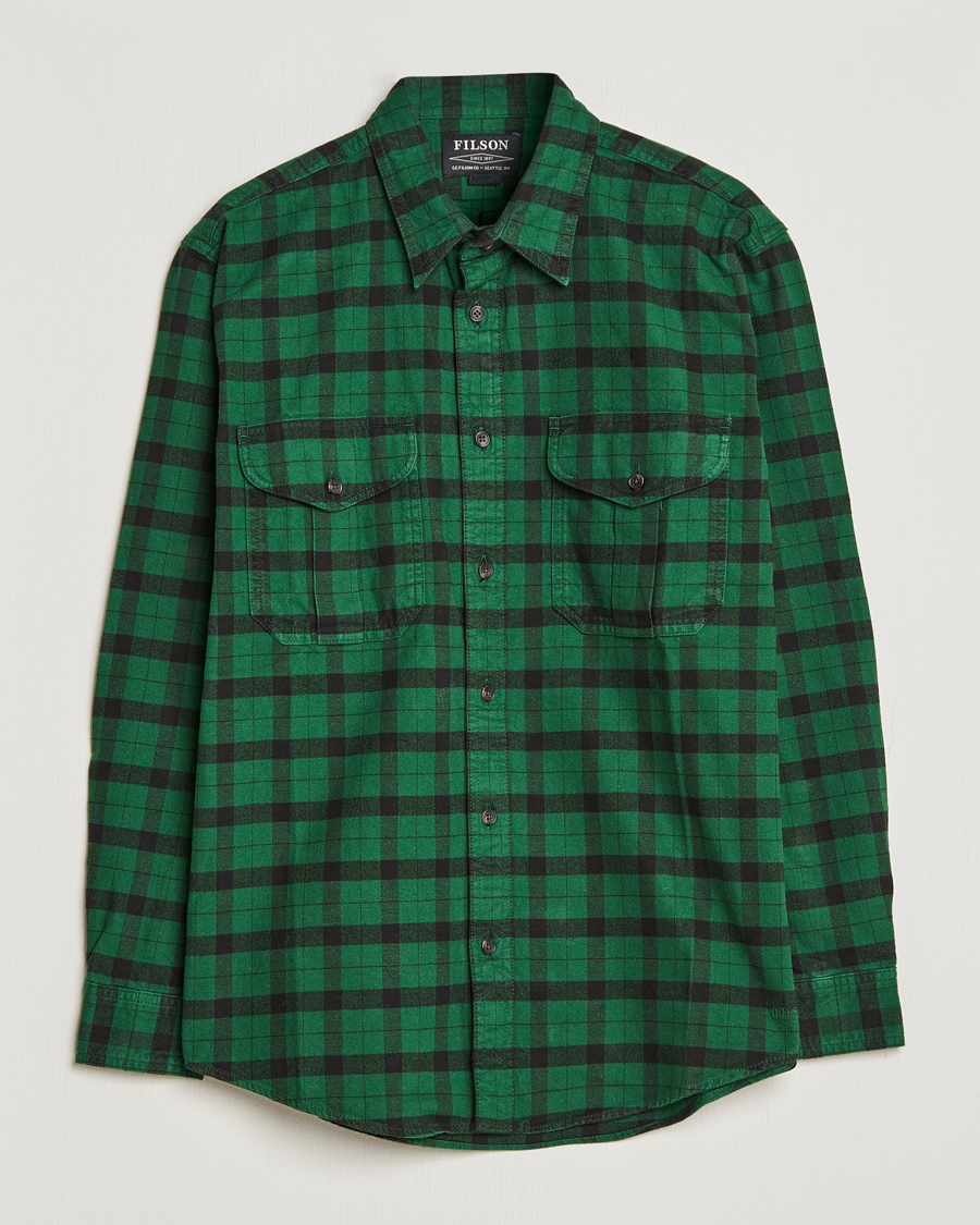 Herr | Skjortor | Filson | Alaskan Guide Shirt Bottle Green Black