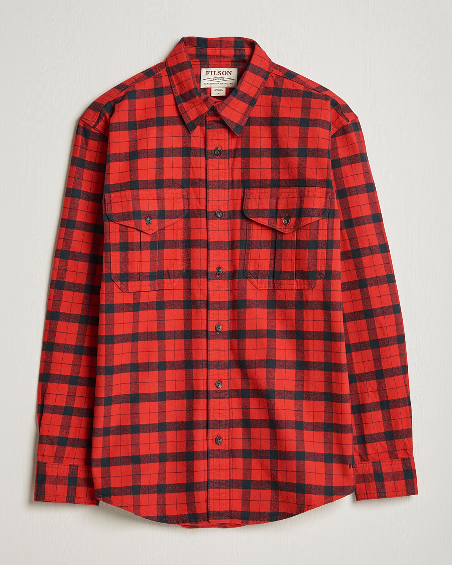 Herr | Skjortor | Filson | Alaskan Guide Shirt Red Black Plaid