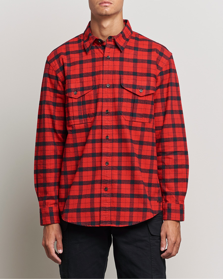 Herr | Skjortor | Filson | Alaskan Guide Shirt Red Black Plaid