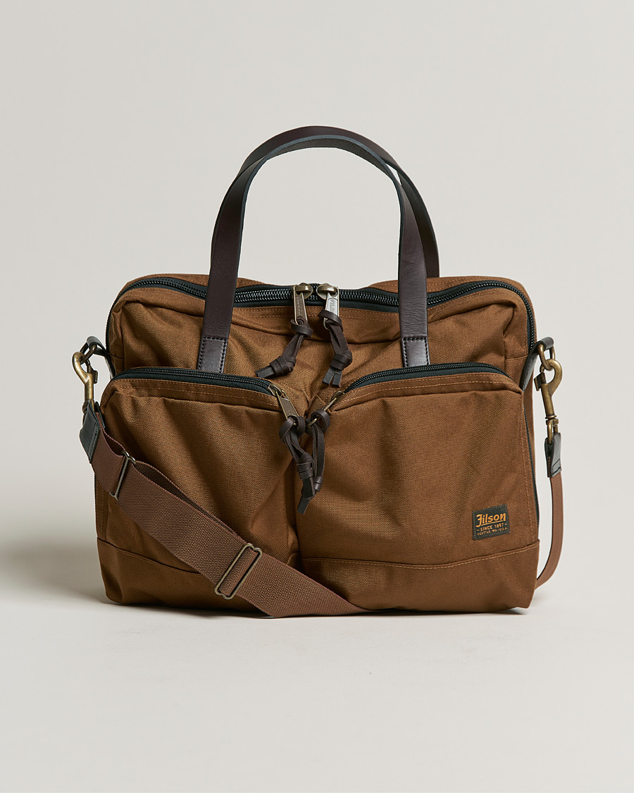 Herr | Filson Dryden Cordura Nylon Briefcase Whiskey | Filson | Dryden Cordura Nylon Briefcase Whiskey