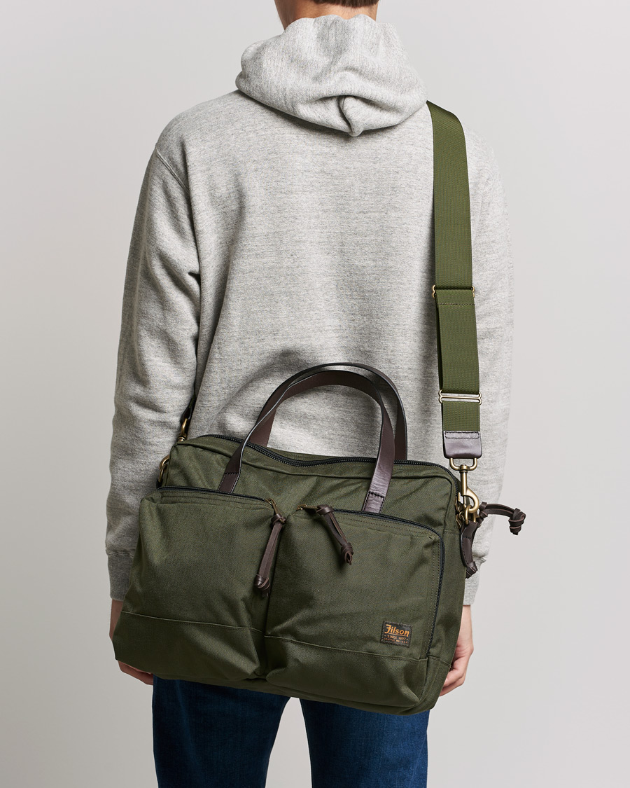 Herr | | Filson | Dryden Cordura Nylon Briefcase Otter Green