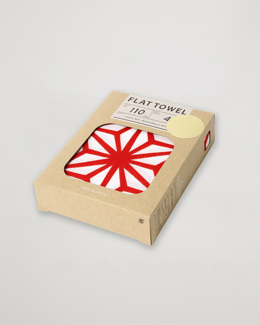 Herr | Beams Japan Chaoras Hand Towel White/Red | Beams Japan | Chaoras Hand Towel White/Red