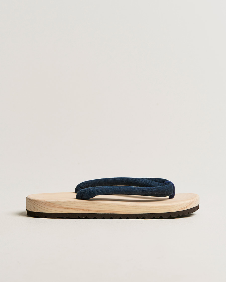 Herr | Sandaler & Tofflor | Beams Japan | Wooden Geta Sandals Navy