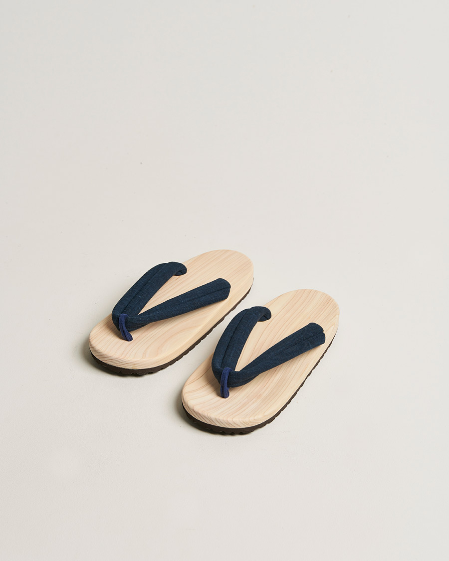 Herr | Sandaler & Tofflor | Beams Japan | Wooden Geta Sandals Navy