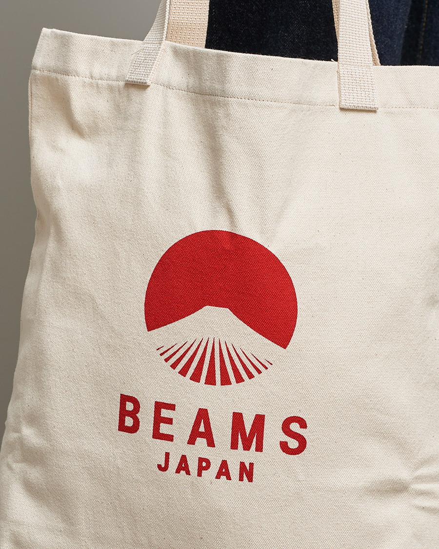 Herr | Beams Japan x Evergreen Works Tote Bag White/Red | Beams Japan | x Evergreen Works Tote Bag White/Red