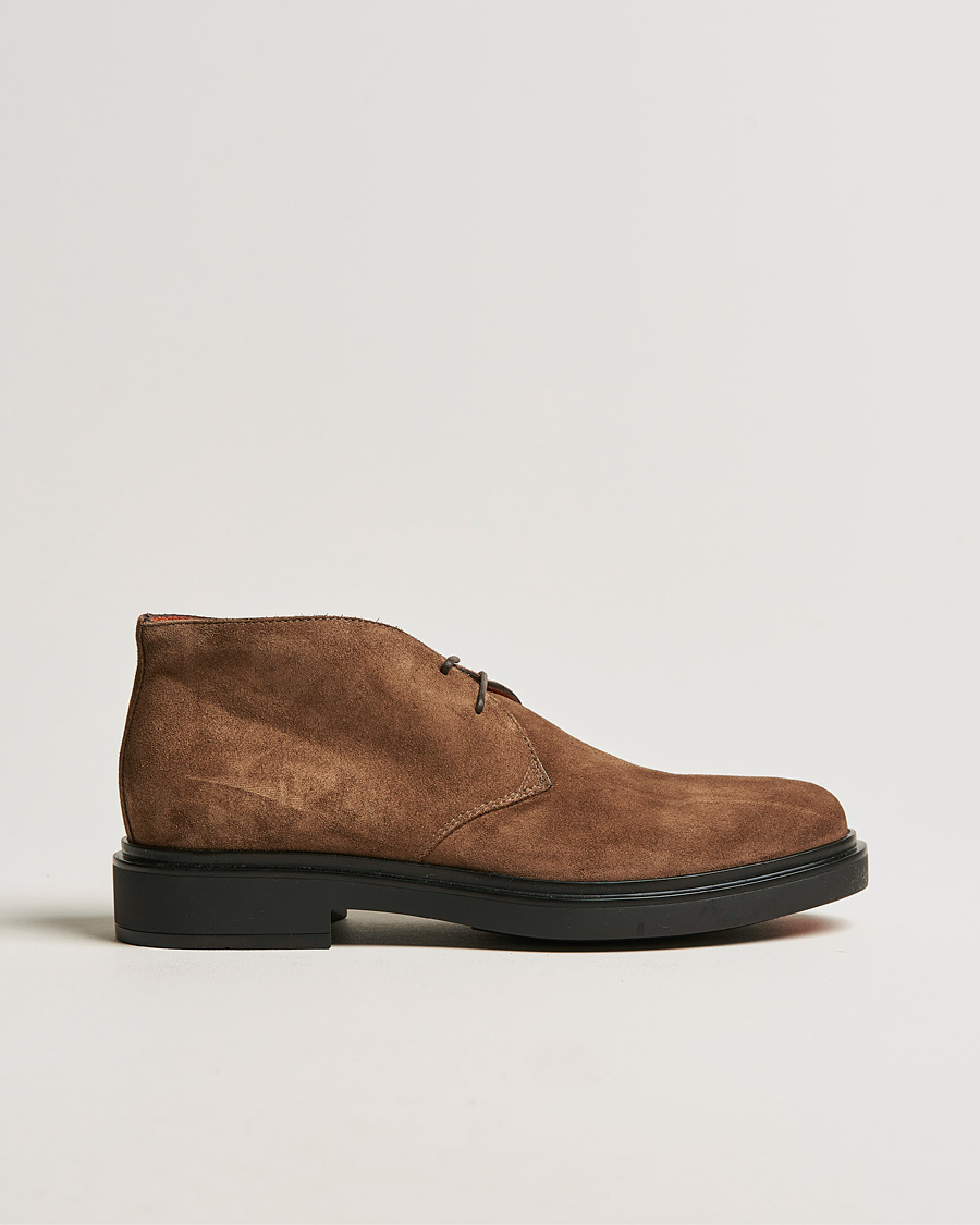 Herr | Santoni Wembley Desert Boot Brown Suede | Santoni | Wembley Desert Boot Brown Suede