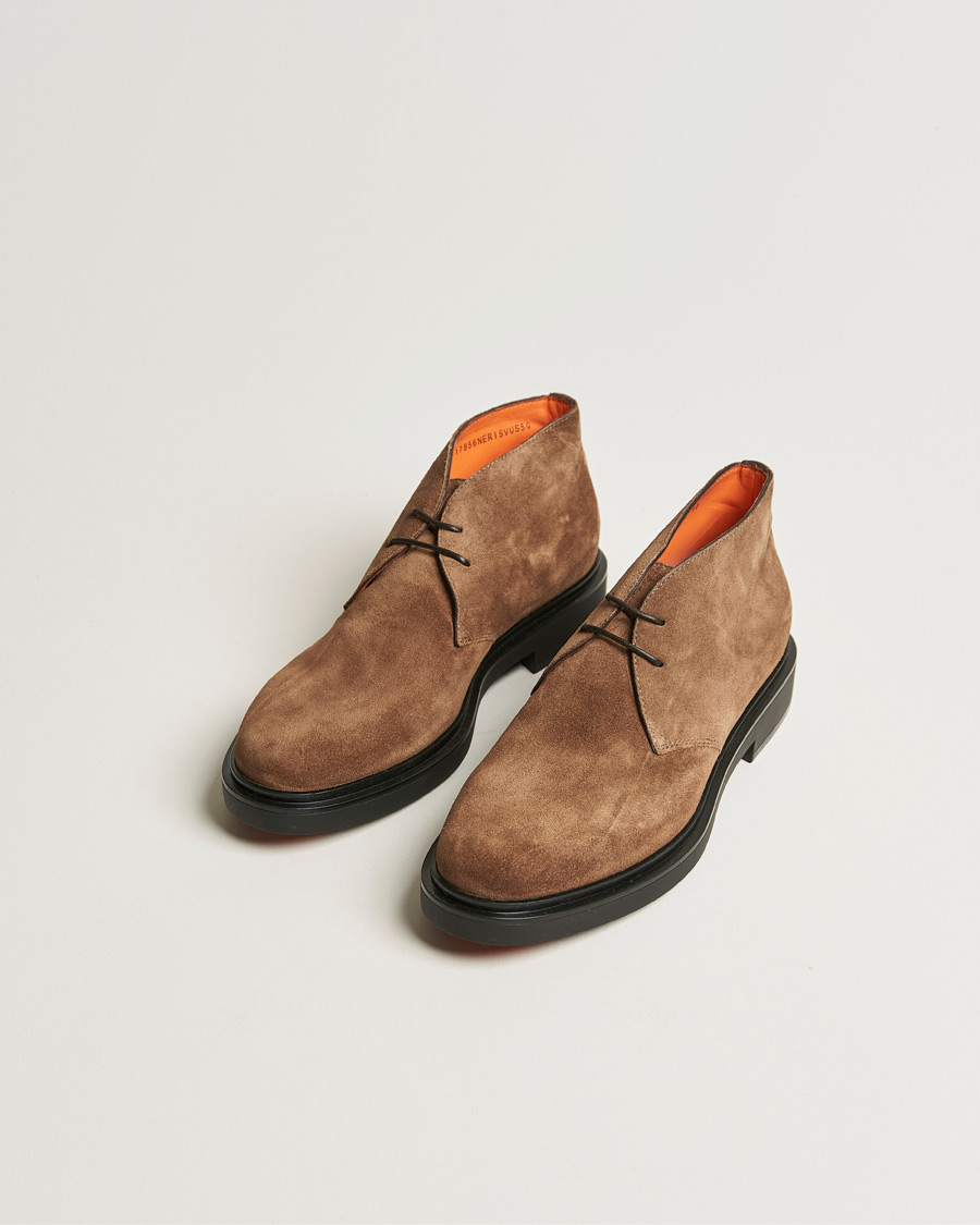 Herr | Santoni Wembley Desert Boot Brown Suede | Santoni | Wembley Desert Boot Brown Suede
