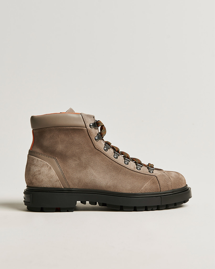 Herr | Santoni Winter Boot Beige Suede | Santoni | Winter Boot Beige Suede