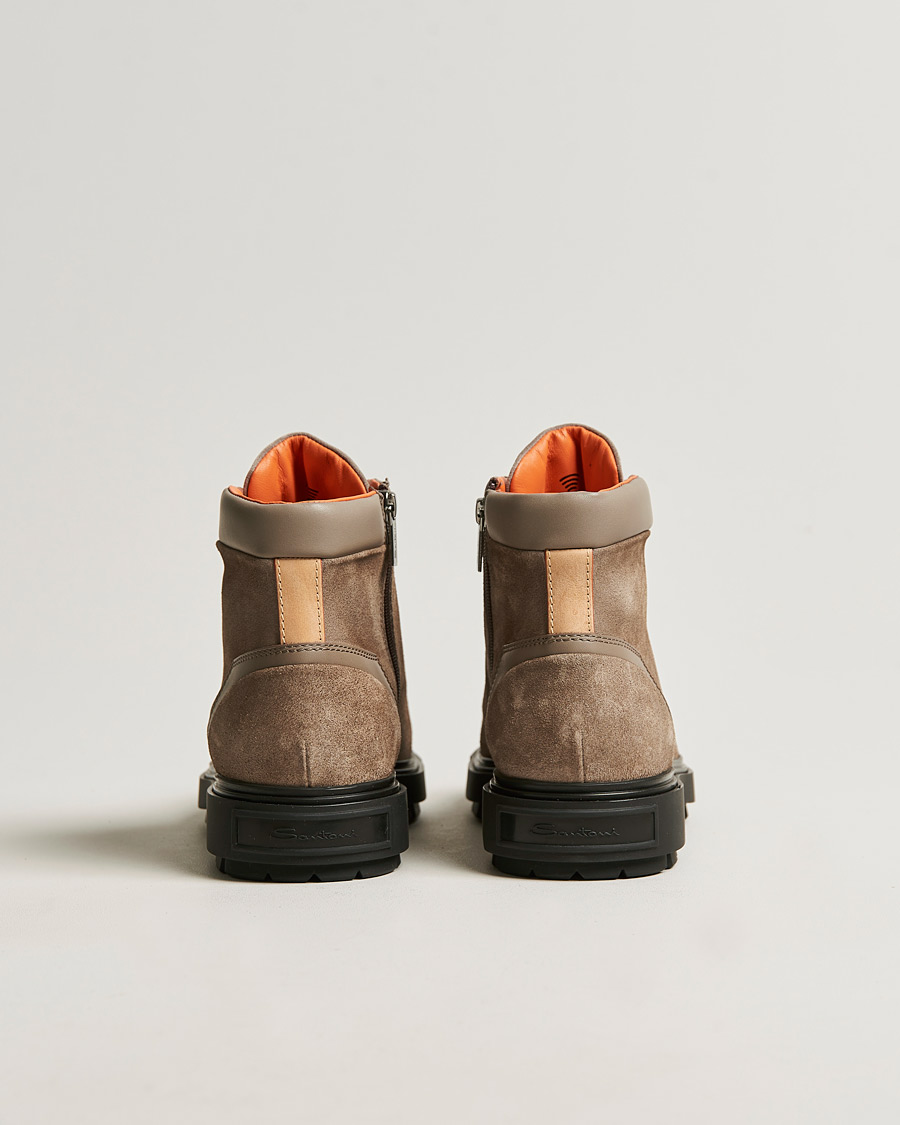 Herr | Santoni Winter Boot Beige Suede | Santoni | Winter Boot Beige Suede