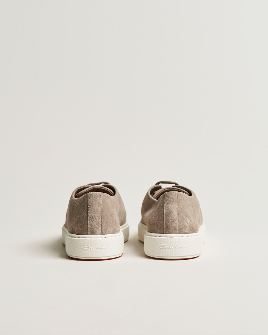Herr | Santoni Cleanic Sneakers Beige Suede | Santoni | Cleanic Sneakers Beige Suede