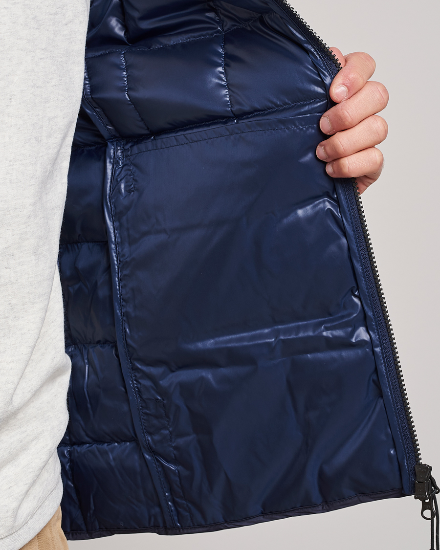 Herr | Jackor | TAION | High Neck Full Zip Lightweight Down Vest Navy