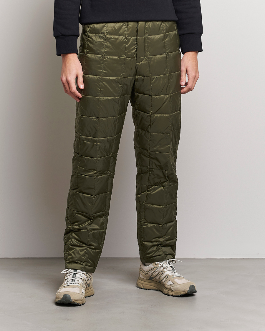 Herr | Byxor | TAION | Regular Straight Down Pants Dark Olive