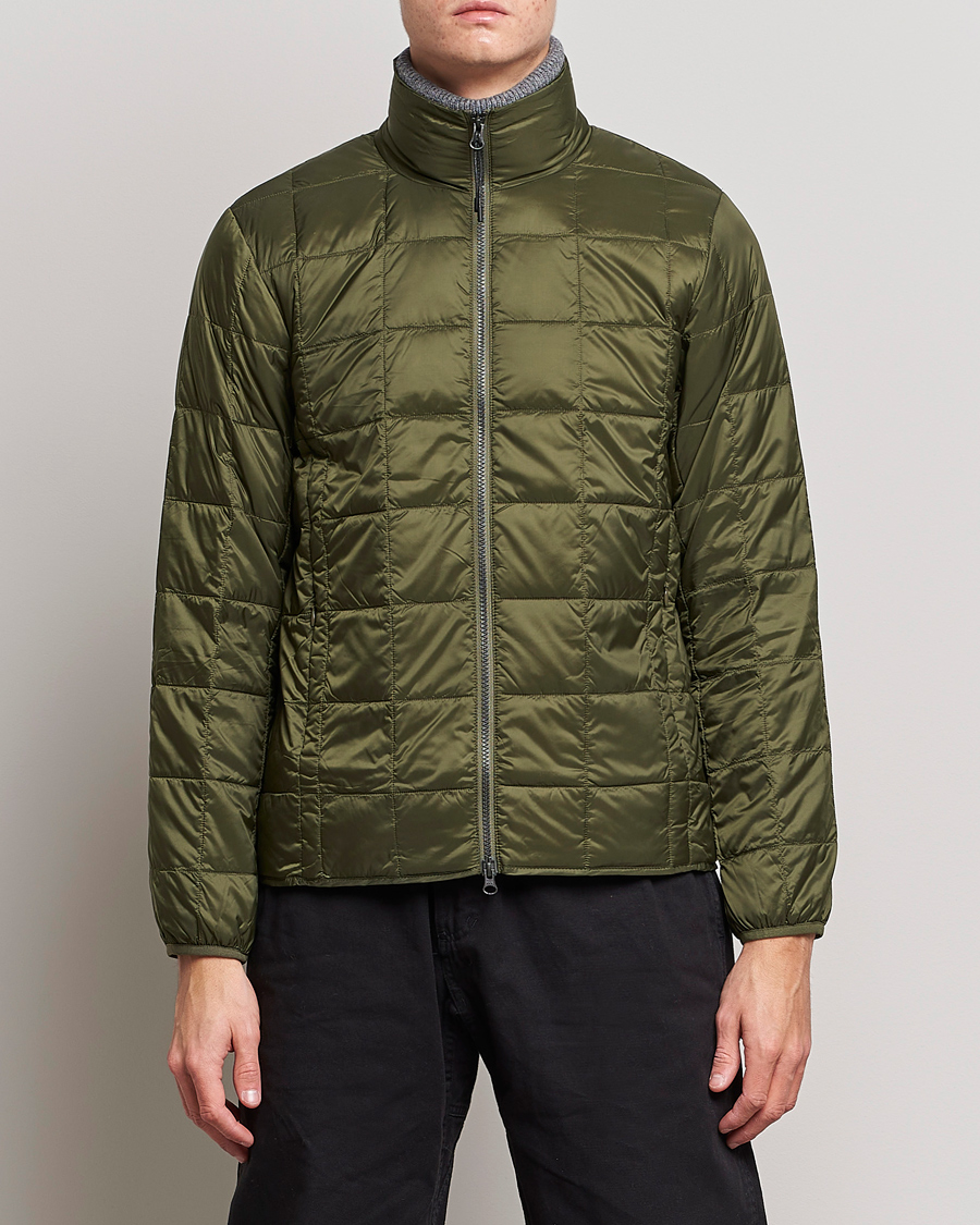 Herr | Jackor | TAION | High Neck Full Zip Lightweight Down Jacket Dark Olive