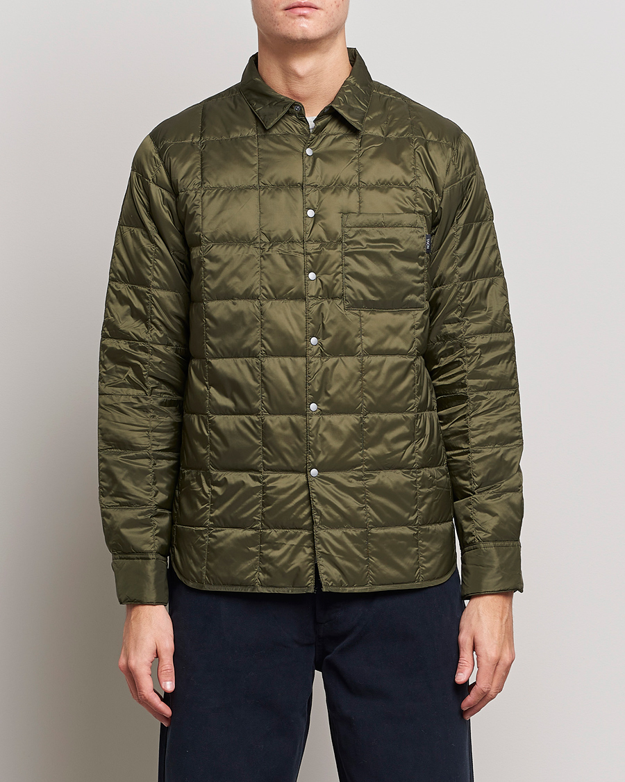 Herr | Skjortor | TAION | Lightweight Down Shirt Dark Olive