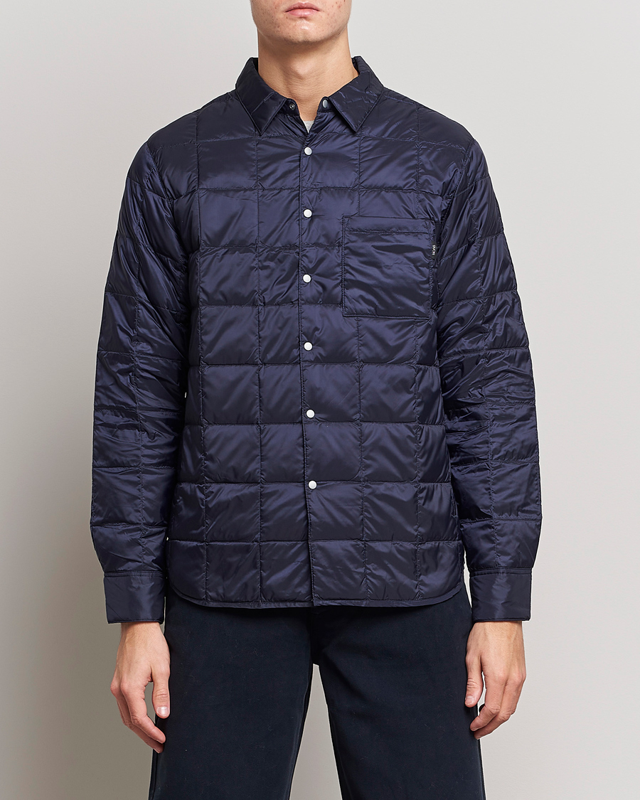 Herr | Skjortor | TAION | Lightweight Down Shirt Navy