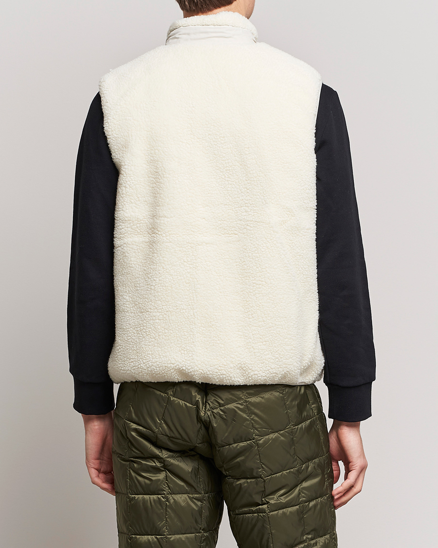 Herr | Jackor | TAION | Reversible Fleece Vest Ice Grey/Ivory
