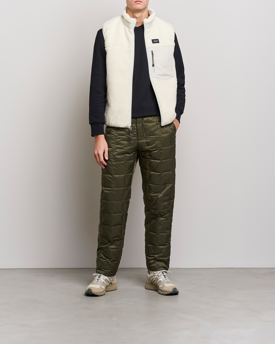 Herr | Jackor | TAION | Reversible Fleece Vest Ice Grey/Ivory