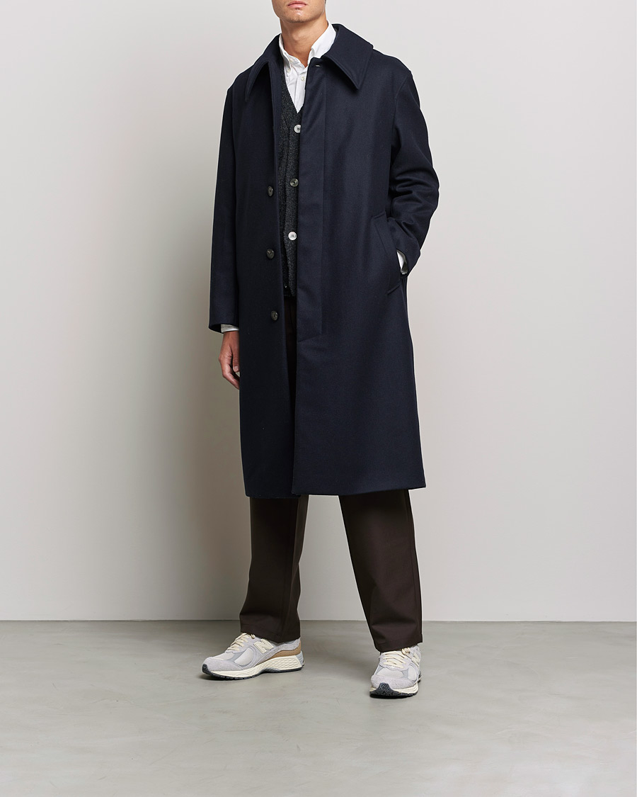 Herr | Byxor | Sunflower | Soft Wool Trousers Brown