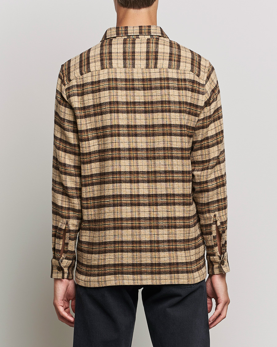 Herr | Skjortor | Sunflower | Spacey Wool Overshirt Brown Check