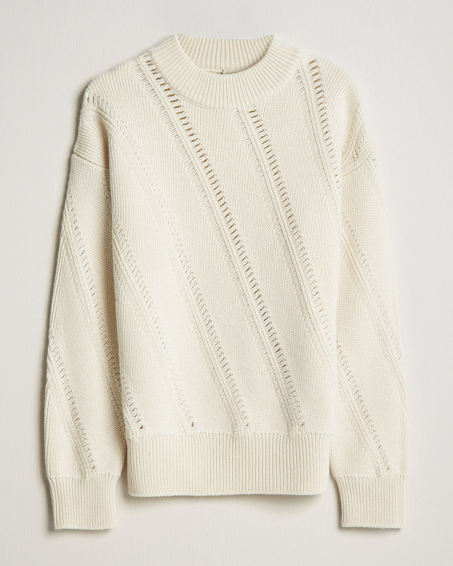 Herr | Tröjor | Sunflower | Pietro Knitted Sweater Off White