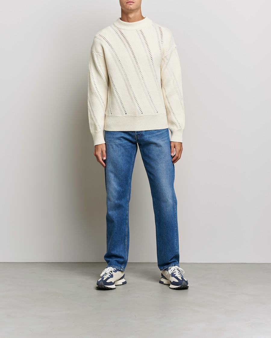 Herr | Tröjor | Sunflower | Pietro Knitted Sweater Off White